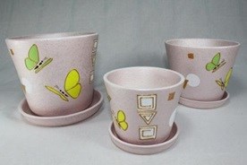 арт.9955 Набор кашпо (3шт.) 10х11, 13х15, 15х16. 9955