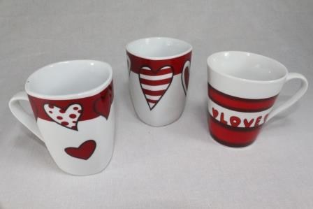 арт.9923 Чашка "Сердце" (в асс.) 0,35л. 9923