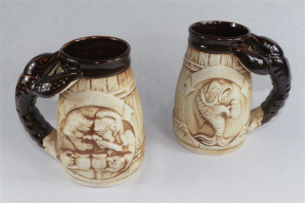 арт.БО1032 48-015 Бокал "Рак" (шамот) 1л. БО1032