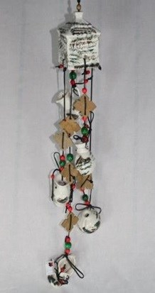 Оберег домик «Достаток изумруд» 3059/1