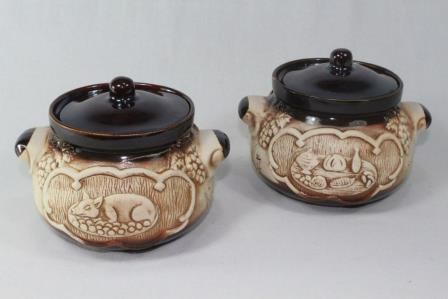 арт.3663 Горшок для запекания(кастрюлька)«Застолье»(порос.)шамот 0,7л. 3663