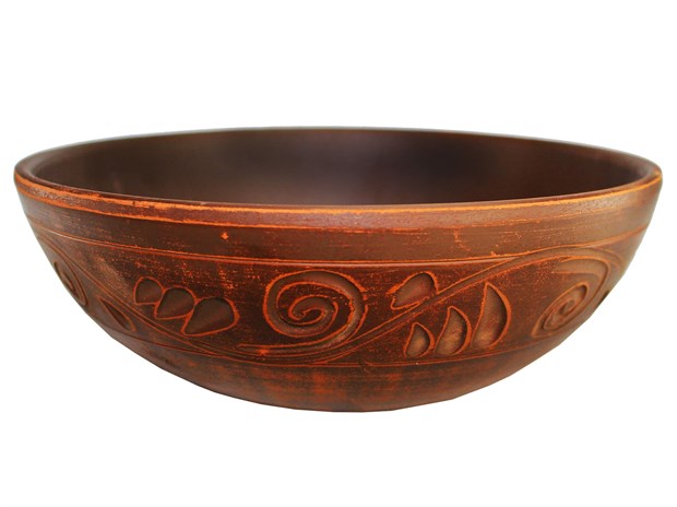 69_252.1Ш Салатник классический (Вьюнок) 1л. ; высота - 6см, ширина - 18,5см, длина - 18,5см 69-252.1Ш