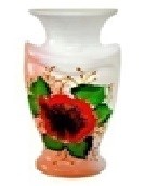 арт.30-967 Ваза "Амур" Мак Н=20см 30-967