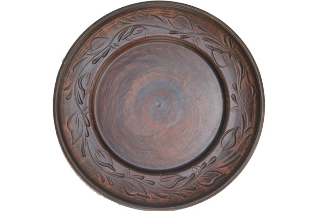 59-641 Тарелка "Тертый шоколад" Ангоб 81c9e86b-95cd-11ea-0a80-05950006ed77