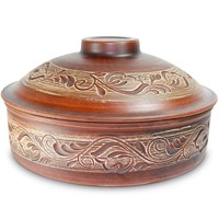 59-860 Сковорода-жаровня №2 "Ангоб"  3,5 л; высота - 17см, ширина - 27см, длина - 27см BL_59-860