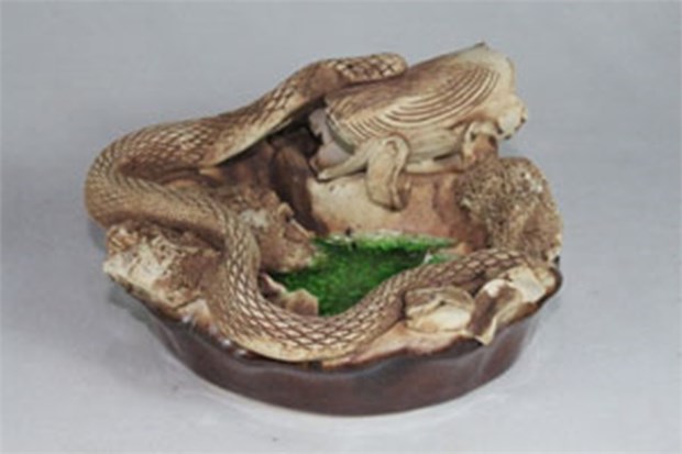 арт.3327 Декор "Змей" 10х15см 3327