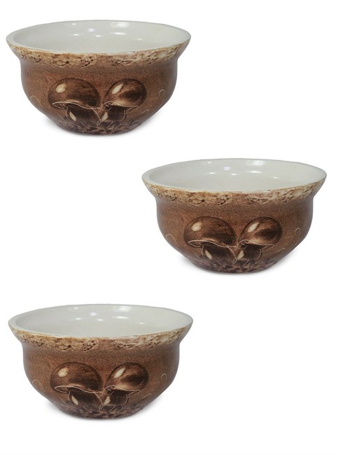 7216s.3 Комплект супниц "Грибы" 0,8л. 3шт. 7216s.3vbv