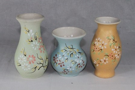 арт.9125 Ваза "Веточка сакура" (в асс.) 13,17,15 см 9125