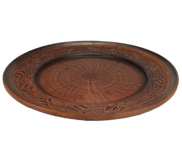 69_224.1Ш Тарелка (Вьюнок) 1шт л высота - 2,5см, ширина - 25см, длина - 25см 69-224