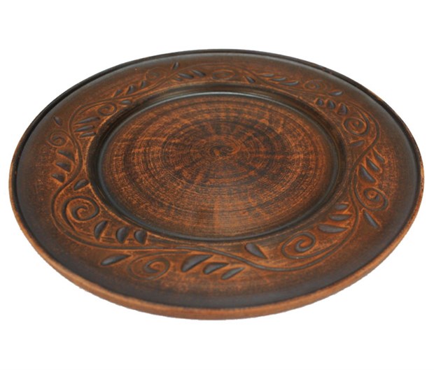 69_225.1Ш Тарелка (Вьюнок) 1шт  высота - 2см, ширина - 19см, длина - 19см 69-225