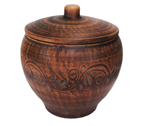 69_231.1 Горшок для жаркого (Вьюнок) 1шт 0,55л высота - 8,5см, ширина - 12см, длина - 12см 69-231