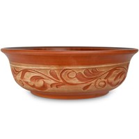 59-839 Супница (миска) дачная "Ангоб" малая 0,7 л; высота - 5см, ширина - 16см, длина - 16см BL_59-839