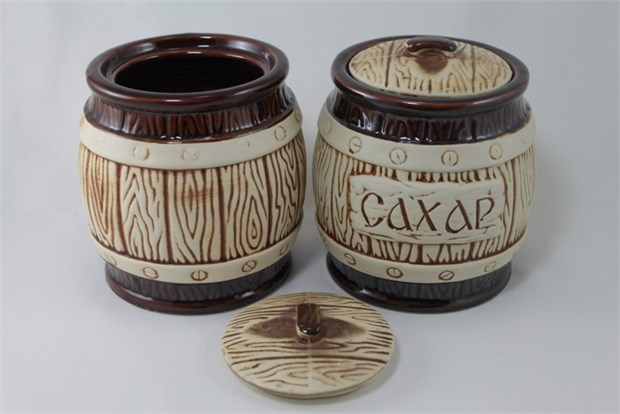 арт.35221 Бочка "Сахар" (бежевая) 0,450л 35221