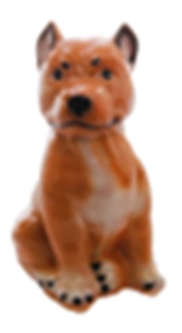 арт.14-525 Копилка собака "Питбуль" (малый) глянец Н=17см 14-525