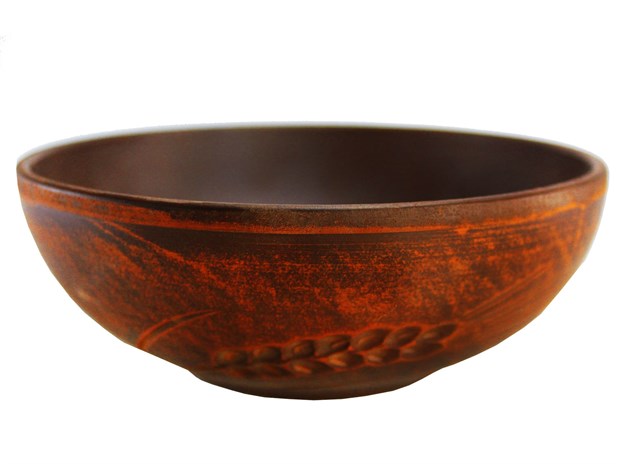 69_153.1 Миска для Борща (салатник) (Колос) 0,8 л. ; высота - 5,5см, ширина - 17,5см, длина - 17,5см 69-153