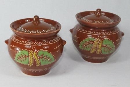 арт.ГО1025 8505 Горшок для запекания "Березовые почки" 0,5л. ГО1025