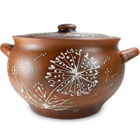 59-827 Супница  "Зеленый Одуванчик" 4,5л.; высота - 17см, ширина - 29см, длина - 29см BL_59-827