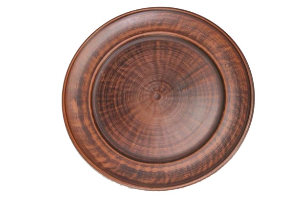 59-642  Тарелка "Тертый шоколад" 25 см. 97651ab3-95ce-11ea-0a80-033200068715