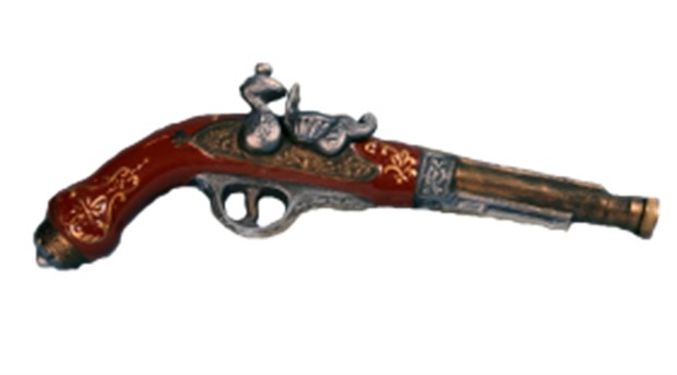 арт.70-7004 Штоф "Пистолет-дульный" 0,35л. 70-7004