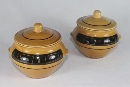 арт.ГО1028 7404 Горшок для запекания ИЗ 2 ШТ «Греция» 0,4л. ГО1028