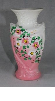 арт.9158 Ваза "Алые цветы" Н=20см 9158