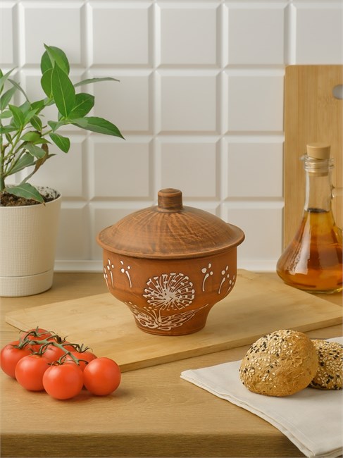 69-449 Кастрюлька "Одуванчик Б" 0,9 л. ; высота - 9см, ширина - 14см, длина - 14см 69-449