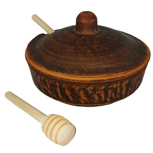 69-036М1 Емкость для меда №1 (Гладь) 0,25 л. ; высота - 8см, ширина - 12см, длина - 12см 69-036М1