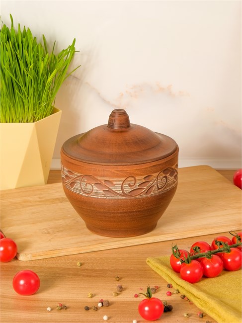 69-360 Форма для запекания (Орнамент) 0,85 л. ; высота - 14см, ширина - 13см, длина - 13см 69-360