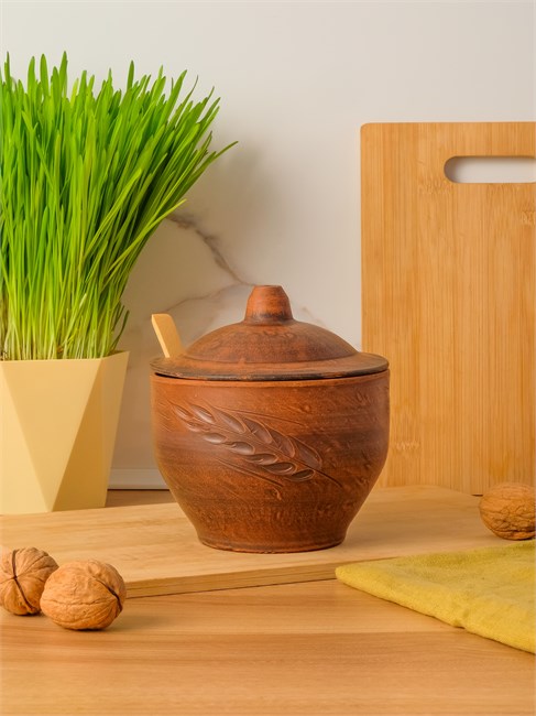 69-160С1 Емкость для специй (Колос) 0,85 л. ; высота - 14см, ширина - 13см, длина - 13см 69-160С