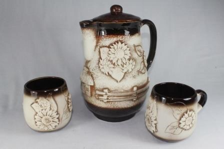 Компотник  " Подсолнух" 2,5Л +2 (чашки  0,5Л) 35108