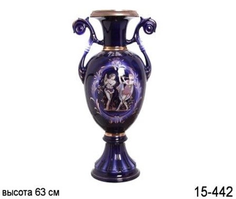 арт.КО1005 2111 Ваза «Венера» (кобальт). H=63 2111