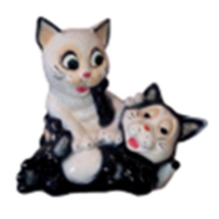арт.14-066 Копилка "Пара котят" (глянец) Н=26см 14-066