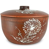 59-910 Кашник "Одуванчик" 2.5л; высота - 24см, ширина - 19см, длина - 19см BL_59-910