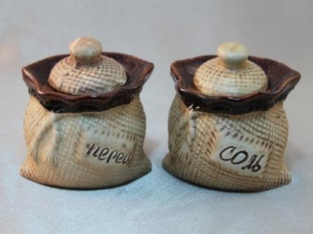 Набор для специй "Мешок"      (соль+перец)  арт.35154 35154vbv