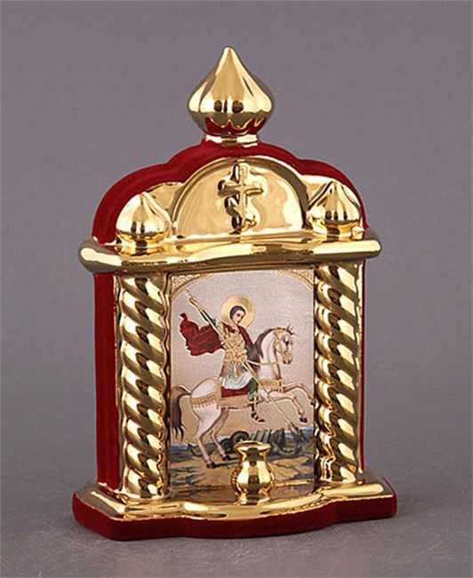 арт.5548 Икона "Георгий Победоносец" Н=21см 5548