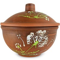 59ГОР917 Горшочек для запекания "Зеленый одуванчик" 0,65л. ; высота - 13см, ширина - 14см, длина - 14см 09b045e3-2022-11eb-0a80-003e0009ca5d