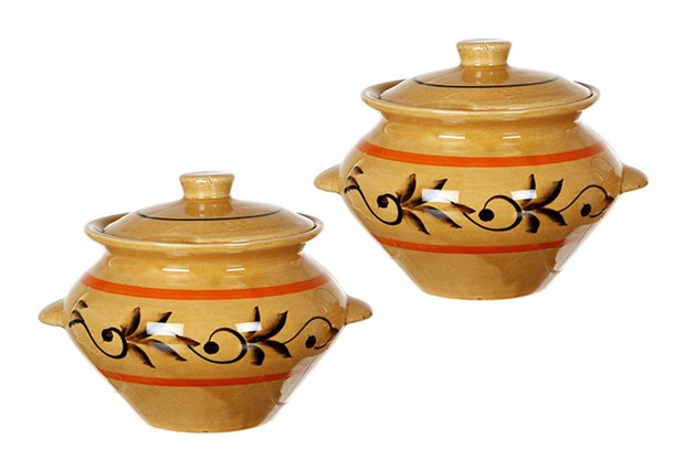 арт.ГО1004 7301 Горшок для запекания ИЗ 2 ШТ «Барбарис» 0,7л. ГО1004