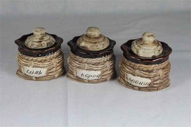 арт.35200/1 Набор для специй "Плетенка" 3пр. 35200/1