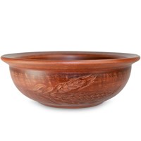 59-834 Супница (миска) дачная большая "Колос" "Декор серия", 1,1 л; высота - 7см, ширина - 20см, длина - 20см BL_59-834