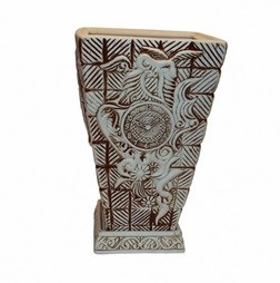 арт.17-086 Цветочный горшок "Старинные часы" V=19л. 17-086