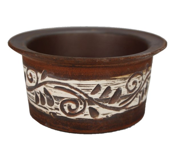 69_303.Б.2С Кокотница для жульена (Орнамент) 1шт 0,2л высота - 5см, ширина - 10см, длина - 10см (2) 69_303.Б.2С