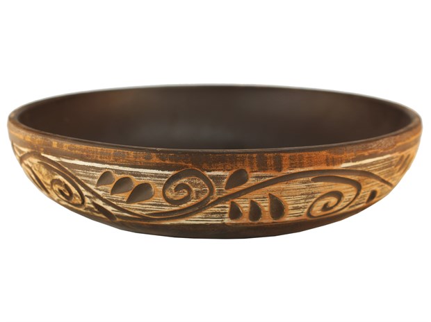 69_354.1Ш Салатник (Орнамент) 1 л. ; высота - 5см, ширина - 21см, длина - 21см 69-354.1Ш