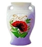 арт.30-965 Ваза "Пикассо" Мак Н=20см 30-965