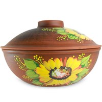 59-903 Сковорода-жаровня №1 "Подсолнух" 3л; высота - 16см, ширина - 28см, длина - 28см BL_59-903