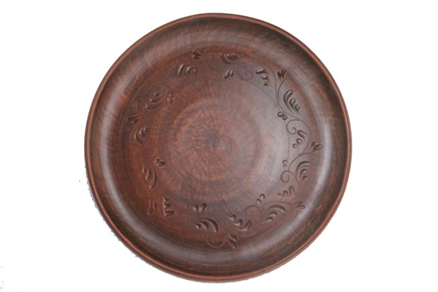 59-616 Тарелка "Тертый шоколад" (Ангоб) 30 см. 1925232a-9074-11ea-0a80-0603000a763c