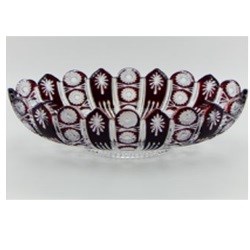 Ваза для фруктов"Schonborner" 35*18*10 см темно красная в ПУ 1b95ff4b-d45b-11eb-0a80-0def0000a4ae