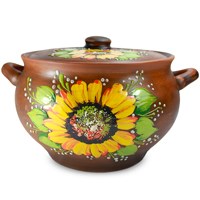 59-825 Супница "Подсолнух" 4,5л.; высота - 17см, ширина - 30см, длина - 30см BL_59-825