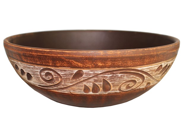 69_352.2С Салатник классический (Орнамент) 1л. ; высота - 6см, ширина - 18,5см, длина - 18,5см (2) 69_352.2С