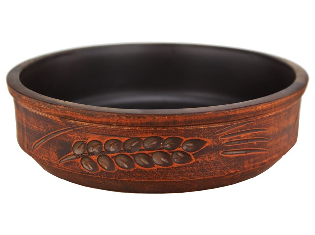 69_158.1 Жаровня (Кеци) (Колос) 0,65 л. ; высота - 4см, ширина - 15см, длина - 15см 69-158