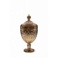 Ваза с крышкой "Янтарь" 32*15 см в ПУ BL_CE101210